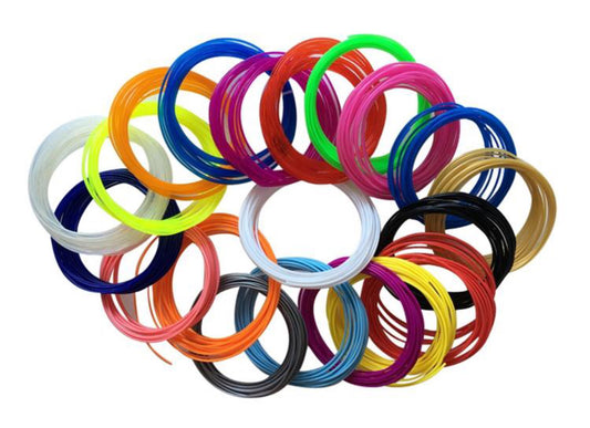 20 Colores 3D Pen PLA Filament Refills, Cada Color aprox 16.5 pies, Total aproximado: 330feet