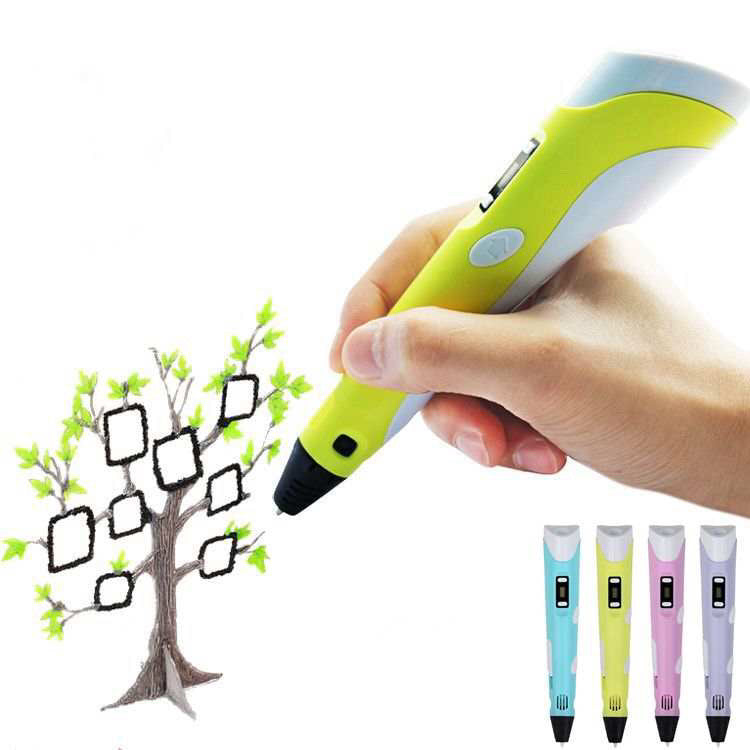 3D Pen- Bolígrafo de impresión 3D con pantalla – Incluye bolígrafo 3D, 3 filamentos de colores material PLA + y cargador