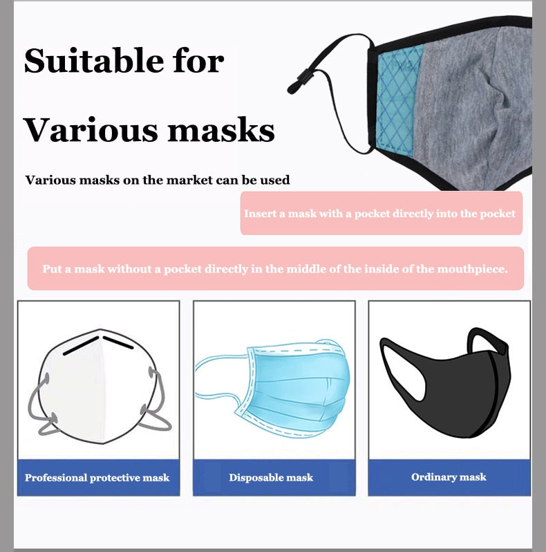 Añade Protección a tu Mascarilla con los Filtros PM2.5  Iones Negativos-Filtros para Mascaras de Tela - Filtros para Mascarillas Rehusables - Filtros para Cubrebocas Rehusables o de Tela