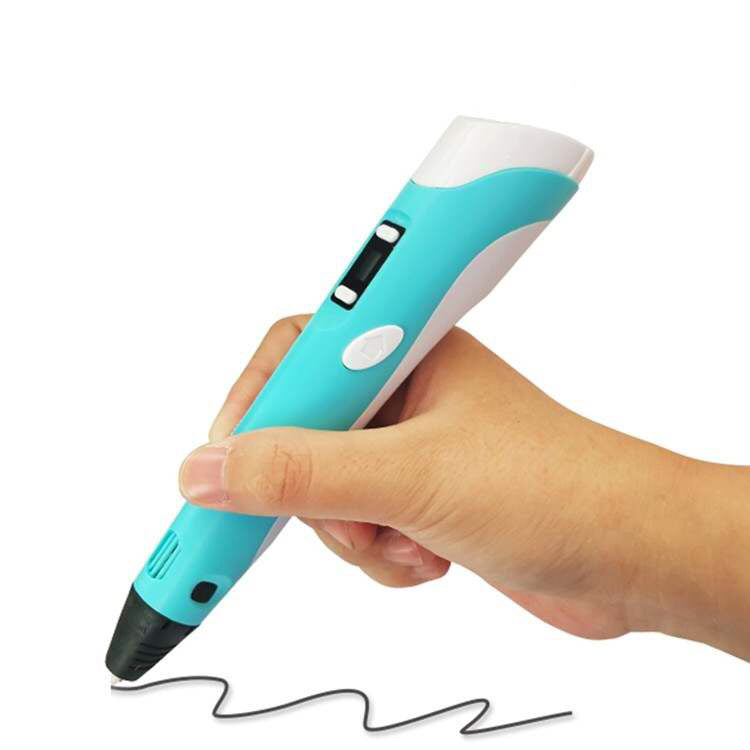 3D Pen- Bolígrafo de impresión 3D con pantalla – Incluye bolígrafo 3D, 3 filamentos de colores material PLA +  y cargador